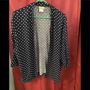 💥💥 Black white polka dot jacket rayon plus 18